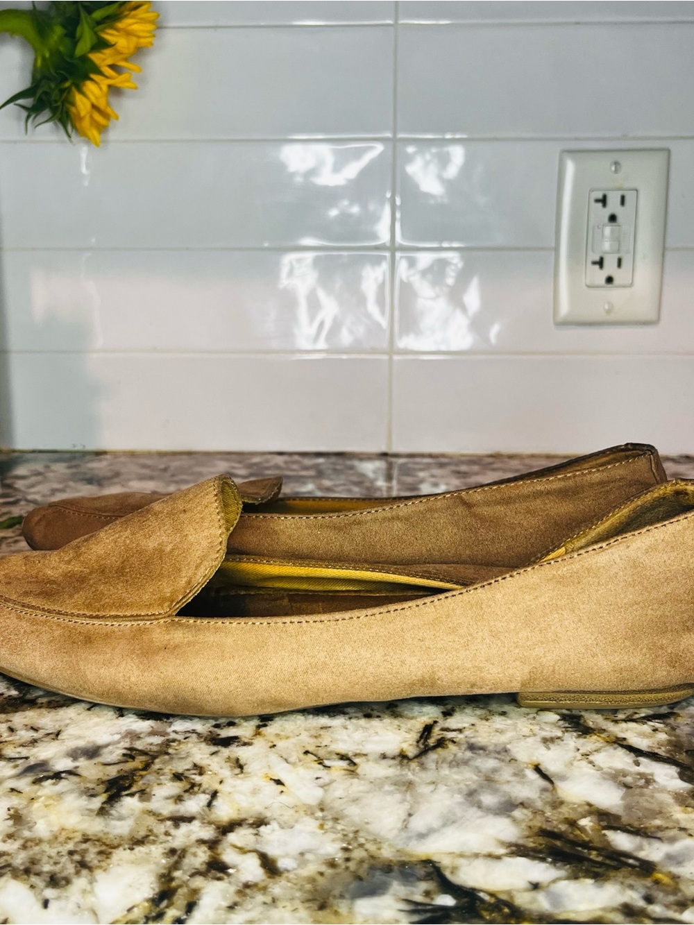 Old Navy Women's Suede Loafers in Tan